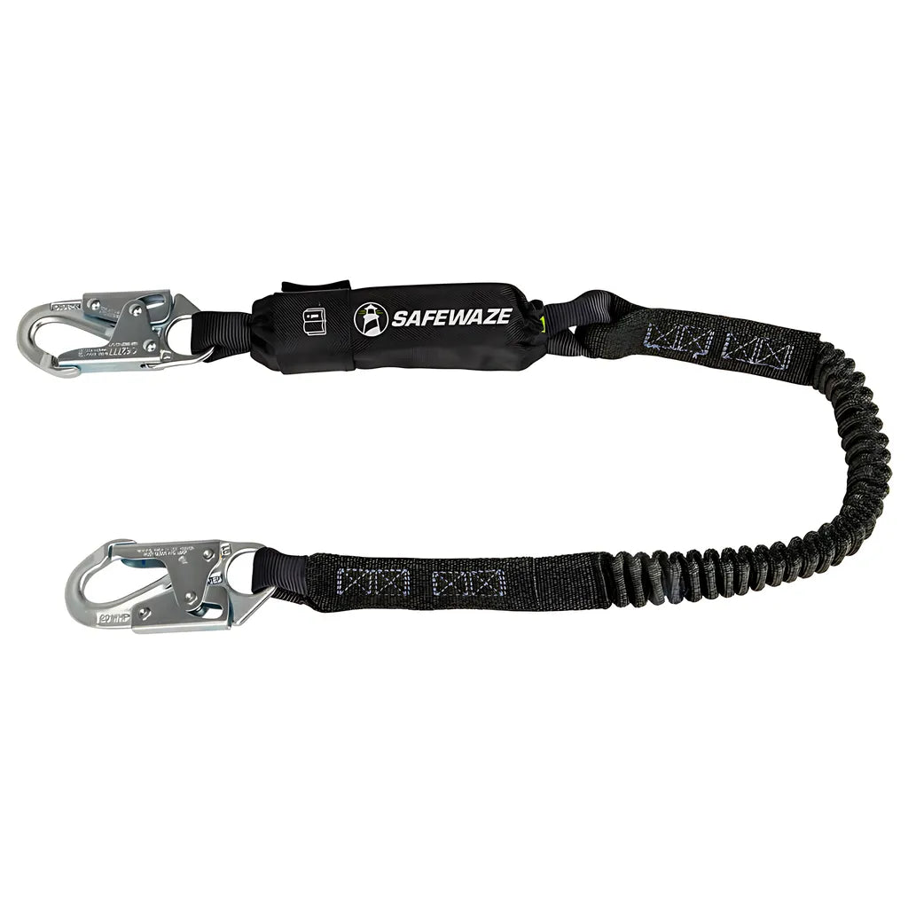 Pro 6' Stretch Energy Absorbing Lanyard: 12' Ff, Snap Hook FS88760-FF-6593