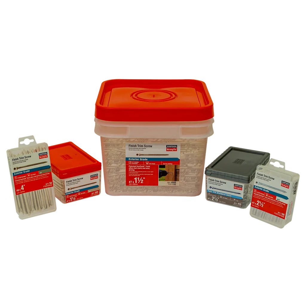 Finish Trim Screw - #7 X 1-1/2 In. T10, Trim-Head, Quik Guard®, Tan (4000-Qty)-FT07112MB-SP7440-7944