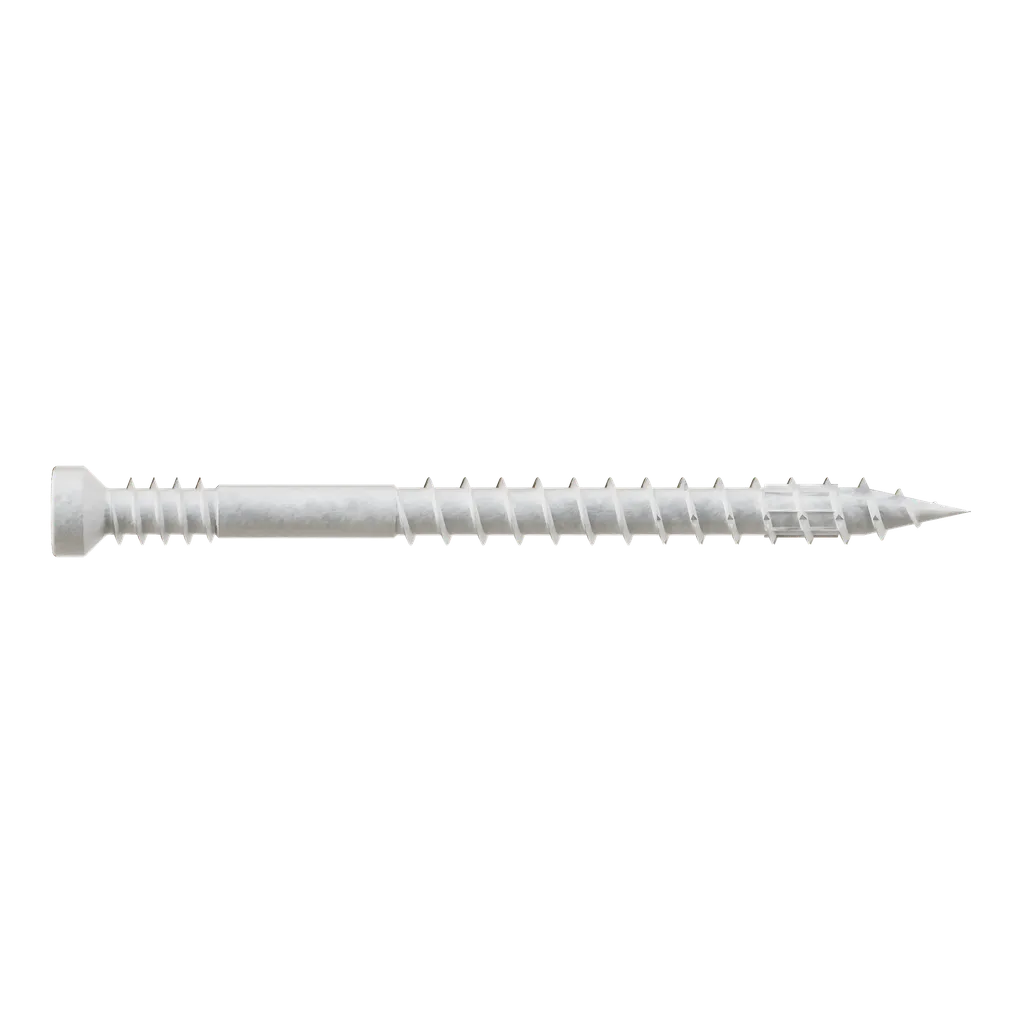 Finish Trim Screw - #7 X 2 In. T10, Trim-Head, Quik Guard®, White (100-Qty) (Pack Of 5)-FT07200R100W-SP8891-9466