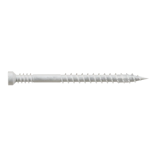 Finish Trim Screw - #7 X 2 In. T10, Trim-Head, Quik Guard®, White (100-Qty) (Pack Of 5)-FT07200R100W-SP8891-9466