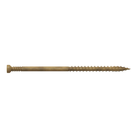 Finish Trim Screw - #7 X 3 In. T10, Trim-Head, Quik Guard®, Tan (300-Qty) (Pack Of 6)-FT07300R300-SP826-966