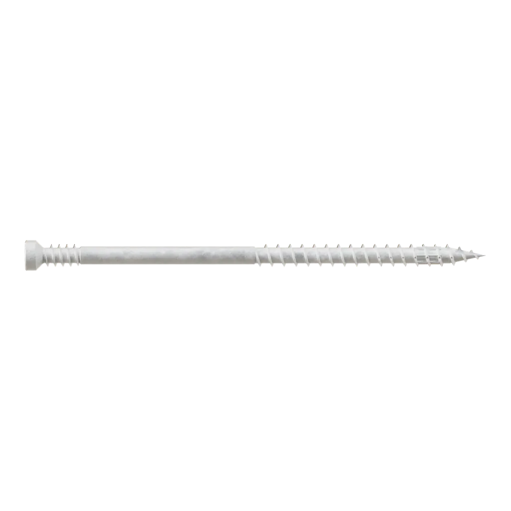 Finish Trim Screw - #7 X 3 In. T10, Trim-Head, Quik Guard®, White (300-Qty) (Pack Of 6)-FT07300R300W-SP398-514