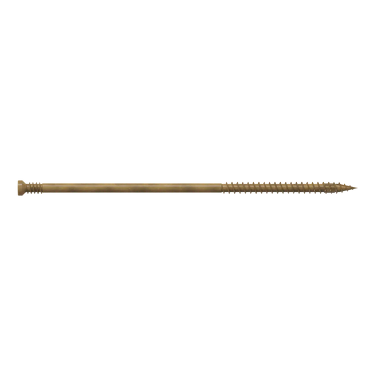 Finish Trim Screw - #9 X 5 In. T15, Trim-Head, Quik Guard®, Tan (50-Qty)-FT09500R50-SP1401-1577