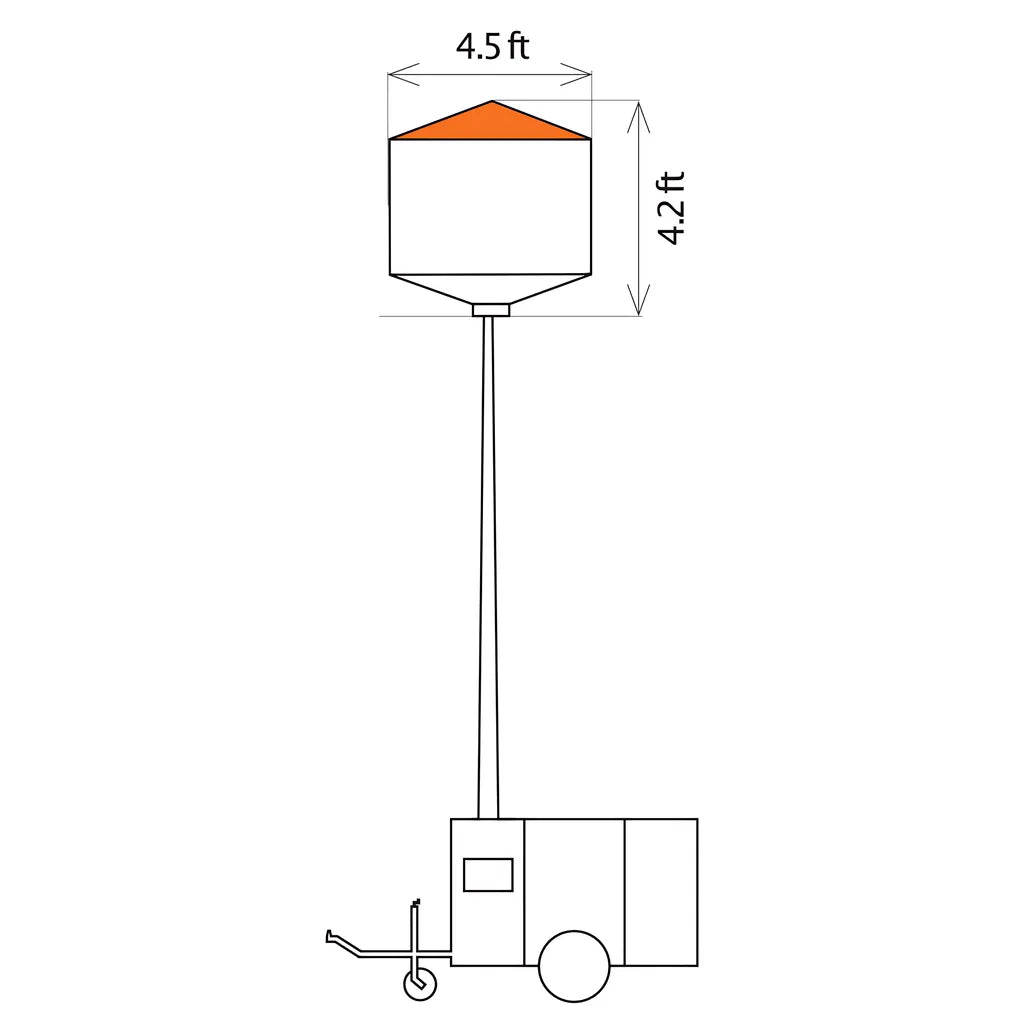 Light Balloon, 4000W, For Light Towers> GB4000-2459