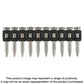 Gdp 1/2 In. Concrete Pin For Use With Gas-Actuated Concrete Nailer (1000-Qty)-GDP-50KT-SP2132-2347