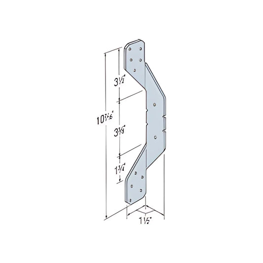 H2A 18-Gauge Stainless-Steel Hurricane Tie (Pack Of 100)-H2ASS-SP4554-4904
