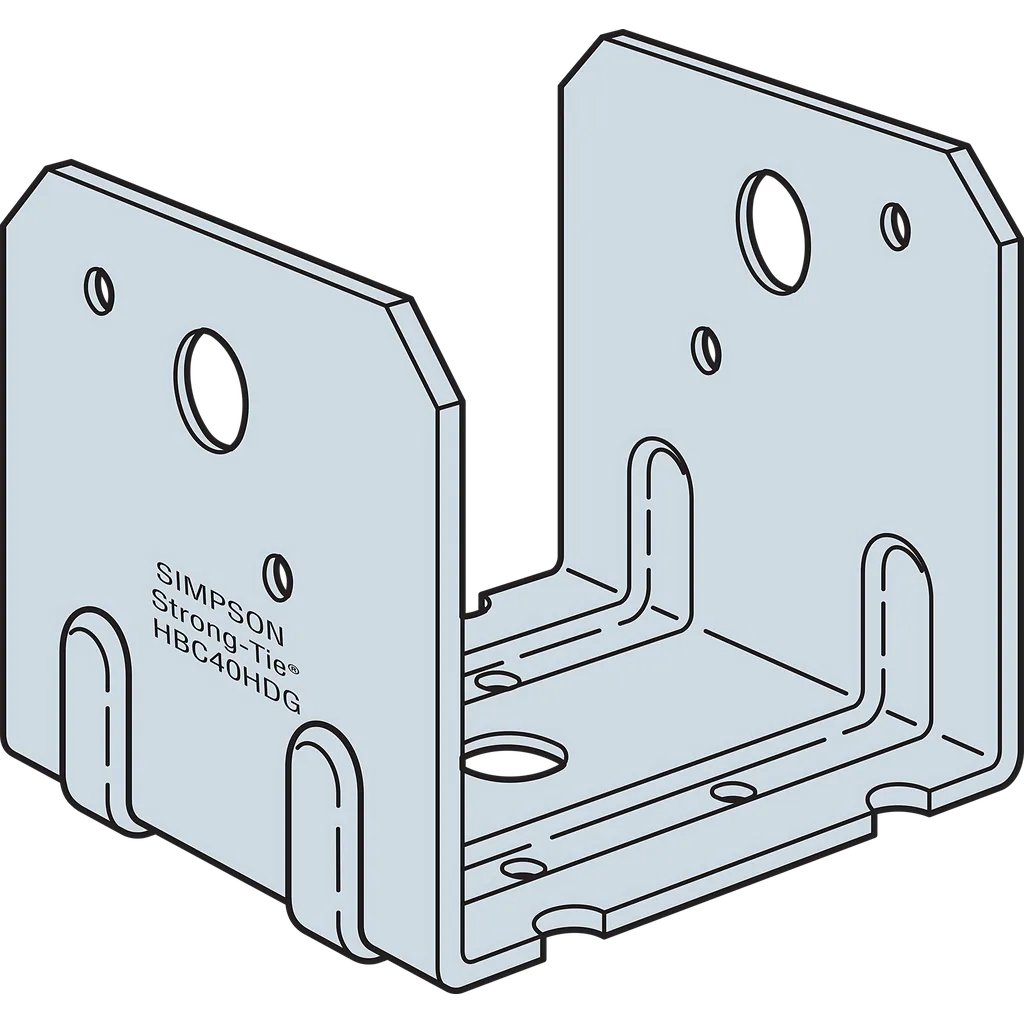 Hbc Hot-Dip Galvanized Post Base For 4X Post (Pack Of 48)-HBC40HDG-SP105-199