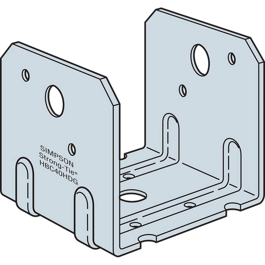 Hbc Hot-Dip Galvanized Post Base For 4X Post (Pack Of 48)-HBC40HDG-SP105-199