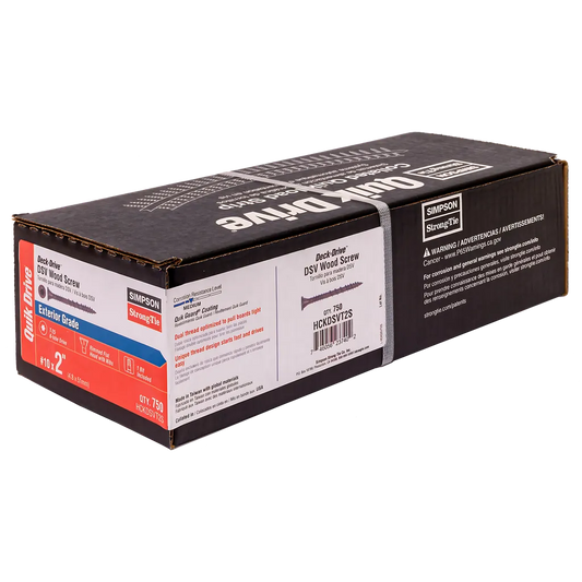 Deck-Drive Dsv Wood Screw (Collated) - #10 X 2 In. T25 6-Lobe, Tan (750-Qty)-HCKDSVT2S-SP5036-5407