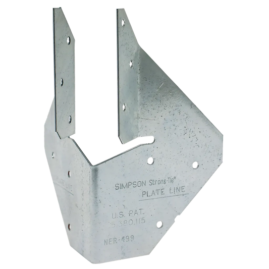 Hcp 18-Gauge Galvanized Hip Corner Plate For 1-3/4 In. Engineered Wood-HCP1-81-SP2307-2528