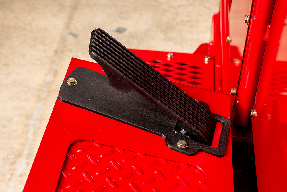 Allen Engineering HDX600 foot pedal detail