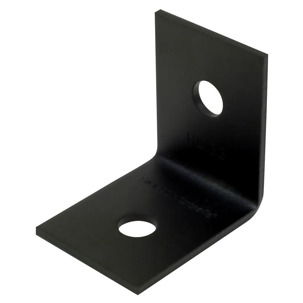 Hlpc 3-1/4 In. X 2-1/2 In. Black Powder-Coated Ornamental Heavy Angle-HL33PC-SP7200-7696