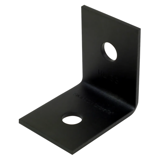 Hlpc 3-1/4 In. X 2-1/2 In. Black Powder-Coated Ornamental Heavy Angle-HL33PC-SP7200-7696