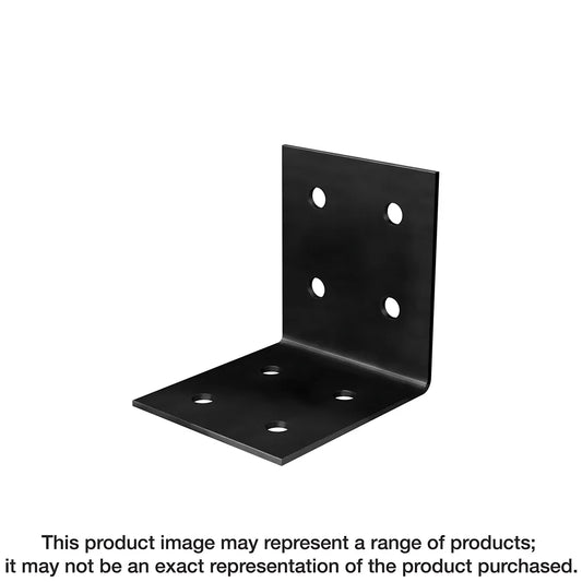 Hlpc 4-1/4 In. X 6 In. Black Powder-Coated Ornamental Heavy Angle-HL46PC-SP7280-7778