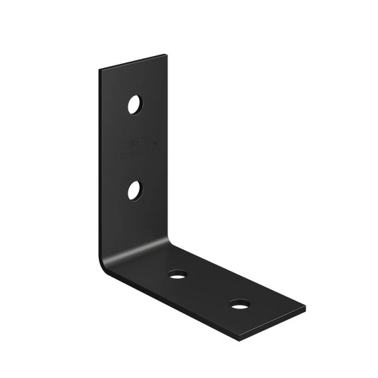 Hlpc 5-3/4 In. X 2-1/2 In. Black Powder-Coated Ornamental Heavy Angle-HL53PC-SP37-120