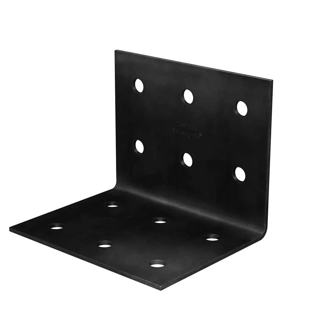 Hlpc 5-3/4 In. X 7-1/2 In. Black Powder-Coated Ornamental Heavy Angle-HL57PC-SP4634-4987