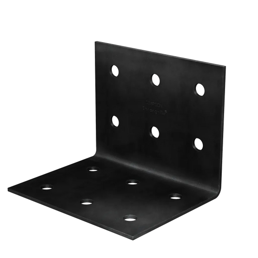 Hlpc 5-3/4 In. X 7-1/2 In. Black Powder-Coated Ornamental Heavy Angle-HL57PC-SP4634-4987