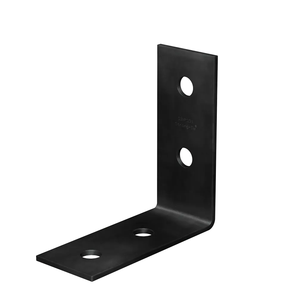 Hlpc 7-1/4 In. X 3 In. Black Powder-Coated Ornamental Heavy Angle-HL73PC-SP8896-9473