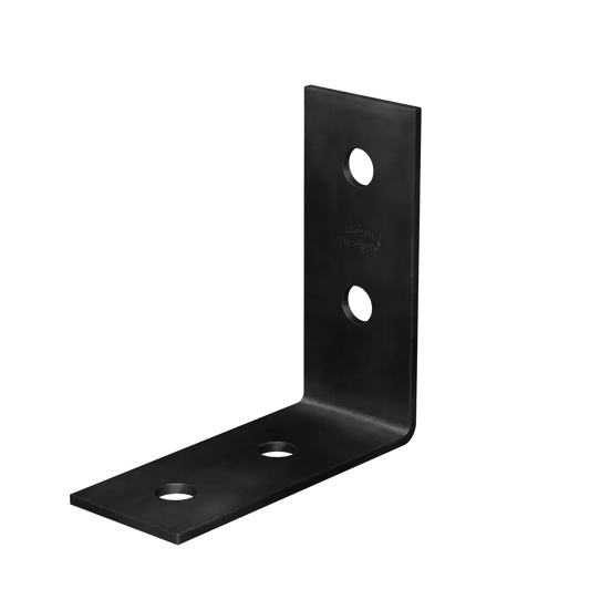 Hlpc 7-1/4 In. X 3 In. Black Powder-Coated Ornamental Heavy Angle-HL73PC-SP8896-9473