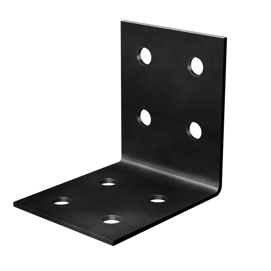 Hlpc 7-1/4 In. X 6 In. Black Powder-Coated Ornamental Heavy Angle-HL76PC-SP3966-4281