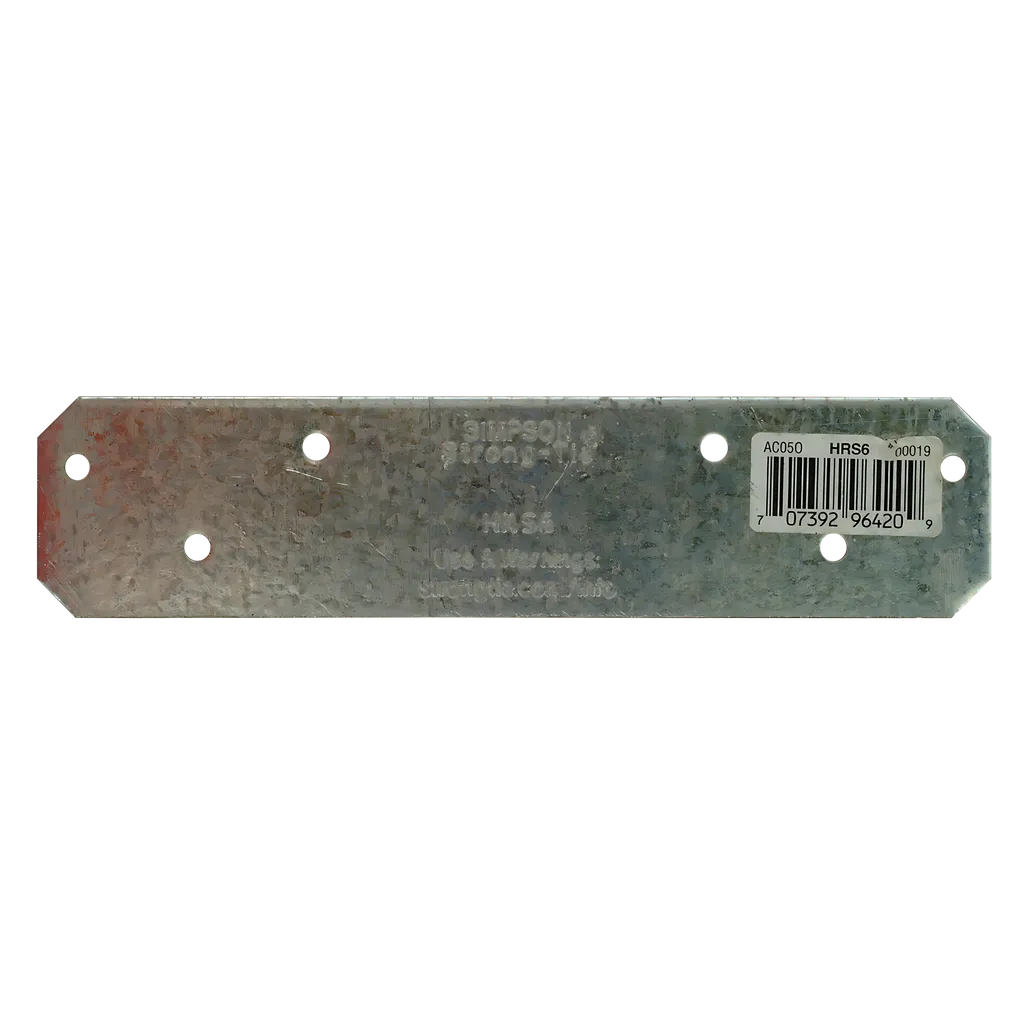 Hrs 6 In. 12-Gauge Galvanized Heavy Strap Tie (Pack Of 25)-HRS6-SP8294-8844