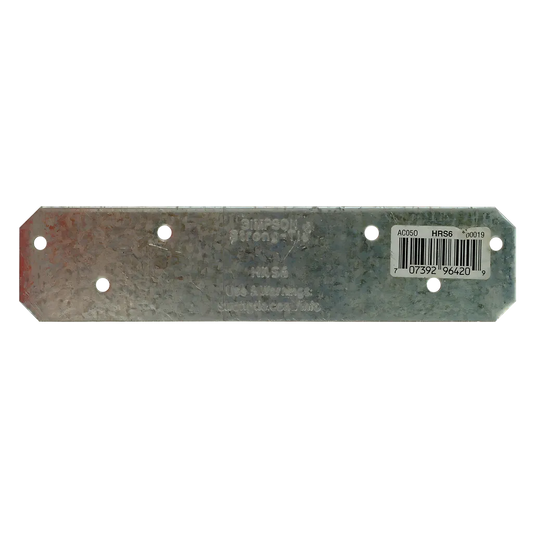 Hrs 6 In. 12-Gauge Galvanized Heavy Strap Tie (Pack Of 25)-HRS6-SP8294-8844