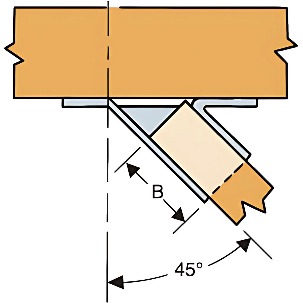 Hsur Zmax® Galvanized Joist Hanger For 4X10, Skewed Right (Pack Of 20)-HSUR410Z-SP4084-4405