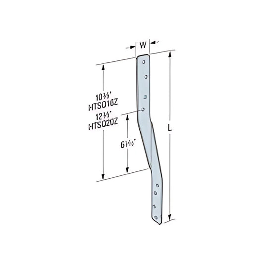 Htsq 16-In. 14-Gauge Stainless Steel Heavy Twist Strap With Screws-HTSQ16SS-SDS-SP8993-9573