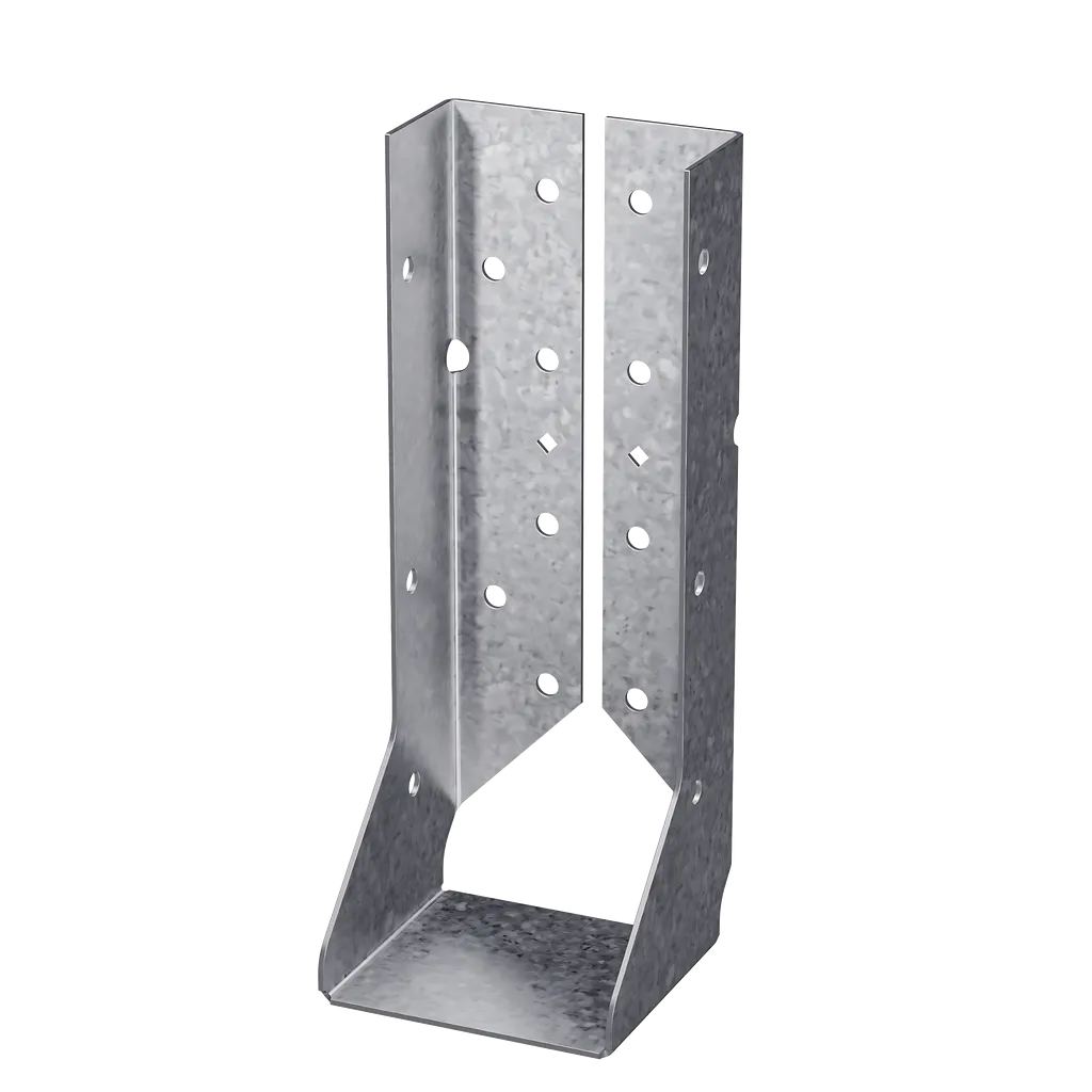 Hucq Heavy Face-Mount Concealed-Flange Joist Hanger For Double 2X10 W/ Screws-HUCQ210-2-SDS-SP7609-8117