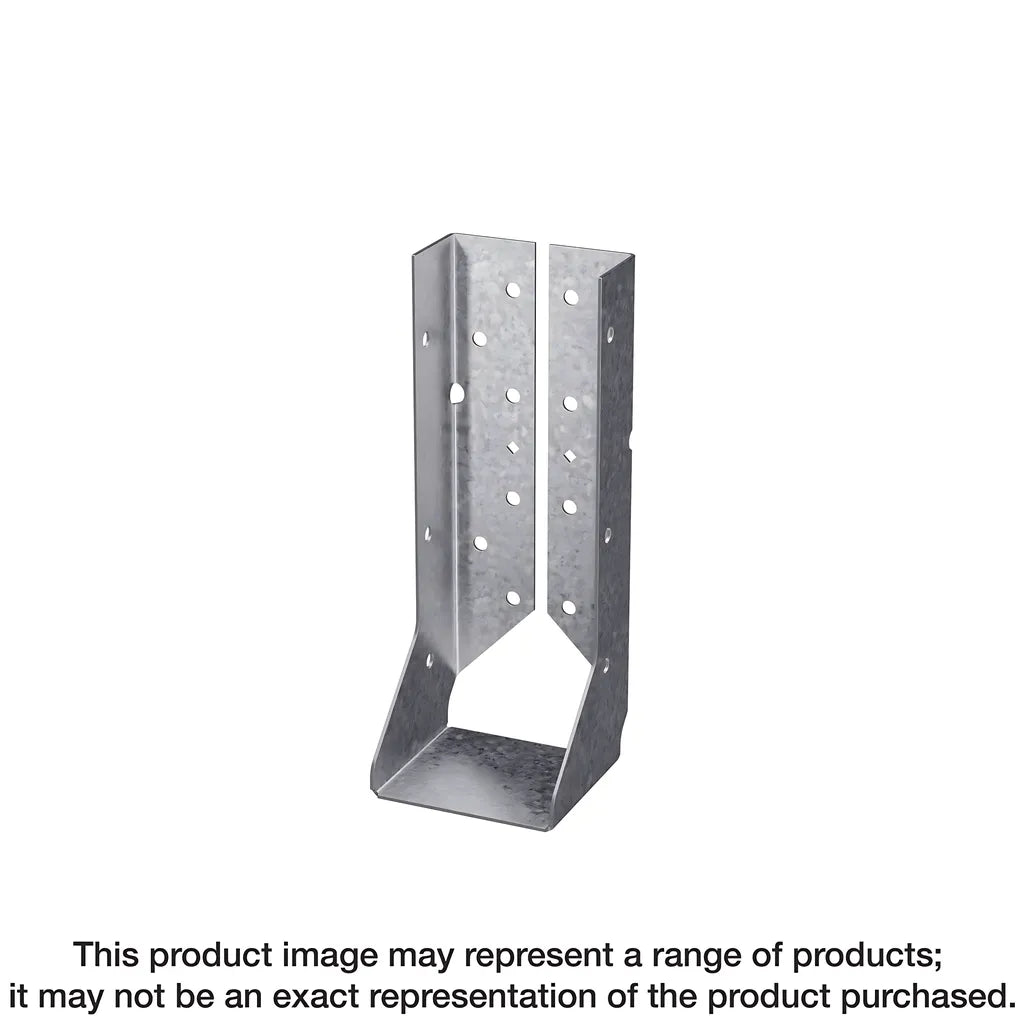 Hucq Zmax® Galvanized Heavy Face-Mount Concealed-Flange Joist Hanger For Triple 2X10 W/ Screws-HUCQ210-3Z-SDS-SP9221-9815