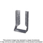 Hucq Zmax® Galvanized Heavy Face-Mount Concealed-Flange Joist Hanger For 6X10 W/ Screws-HUCQ610Z-SDSG-SP3792-4098