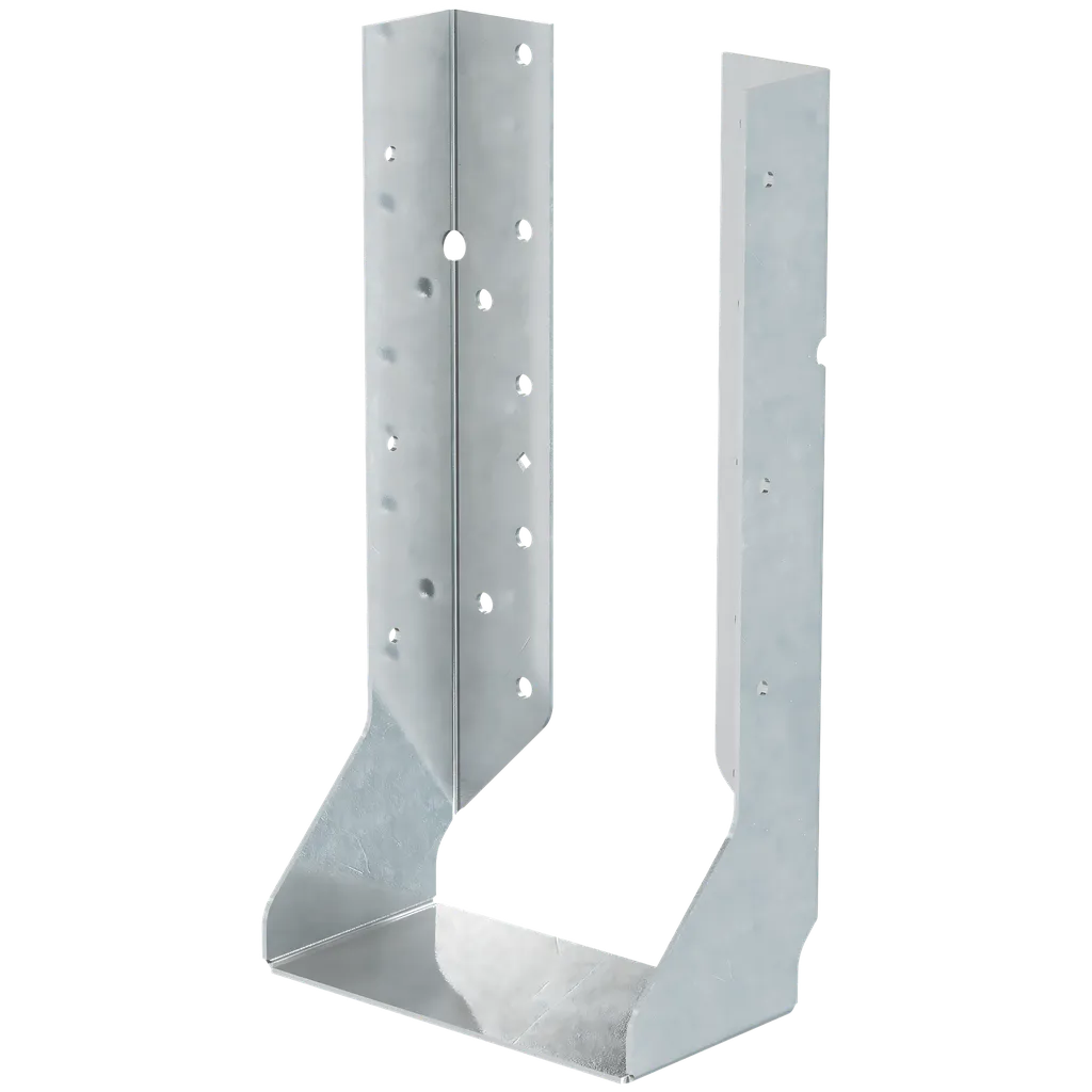 Hucq Stainless-Steel Heavy Face-Mount Concealed-Flange Joist Hanger For 6X12 W/ Screws-HUCQ612SS-SDS-SP8271-8817
