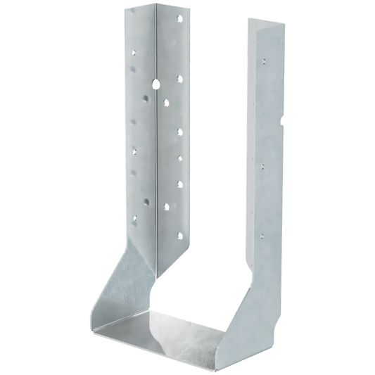 Hucq Stainless-Steel Heavy Face-Mount Concealed-Flange Joist Hanger For 6X12 W/ Screws-HUCQ612SS-SDS-SP8271-8817