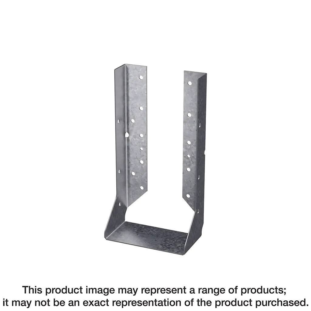 Hucq Stainless-Steel Heavy Face-Mount Concealed-Flange Joist Hanger For 6X12 W/ Screws-HUCQ612SS-SDS-SP8271-8818