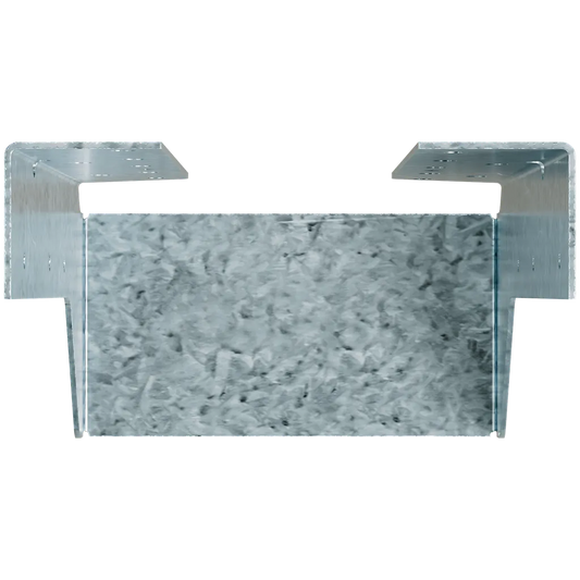 Hucq Zmax® Galvanized Heavy Face-Mount Concealed-Flange Joist Hanger For 6X12 W/ Screws-HUCQ612Z-SDSG-SP4090-4411