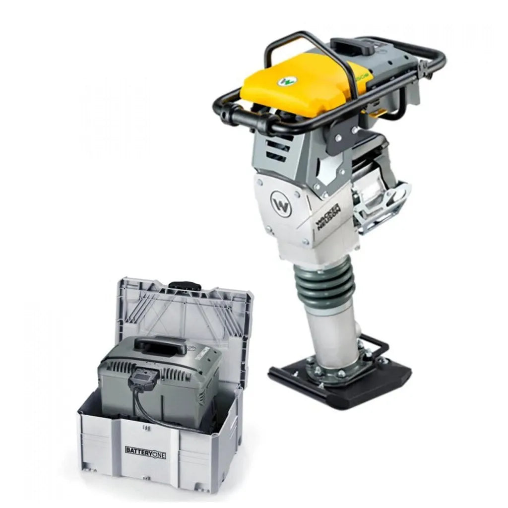 WACKER NEUSON AS50E BATTERY VIBRATORY RAMMER WITH BOB10 BATTERY & QUICK CHARGER - 5100072116