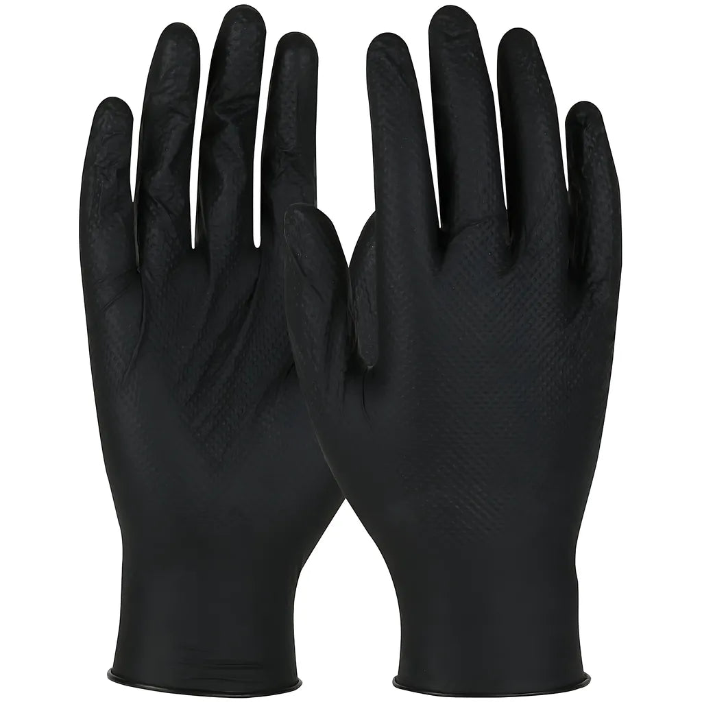 Qrp Jtb09S Premium Grade Disposable Nitrile Glove, Powder Free With Textured Grip - 6 Mil JTB09S-23987