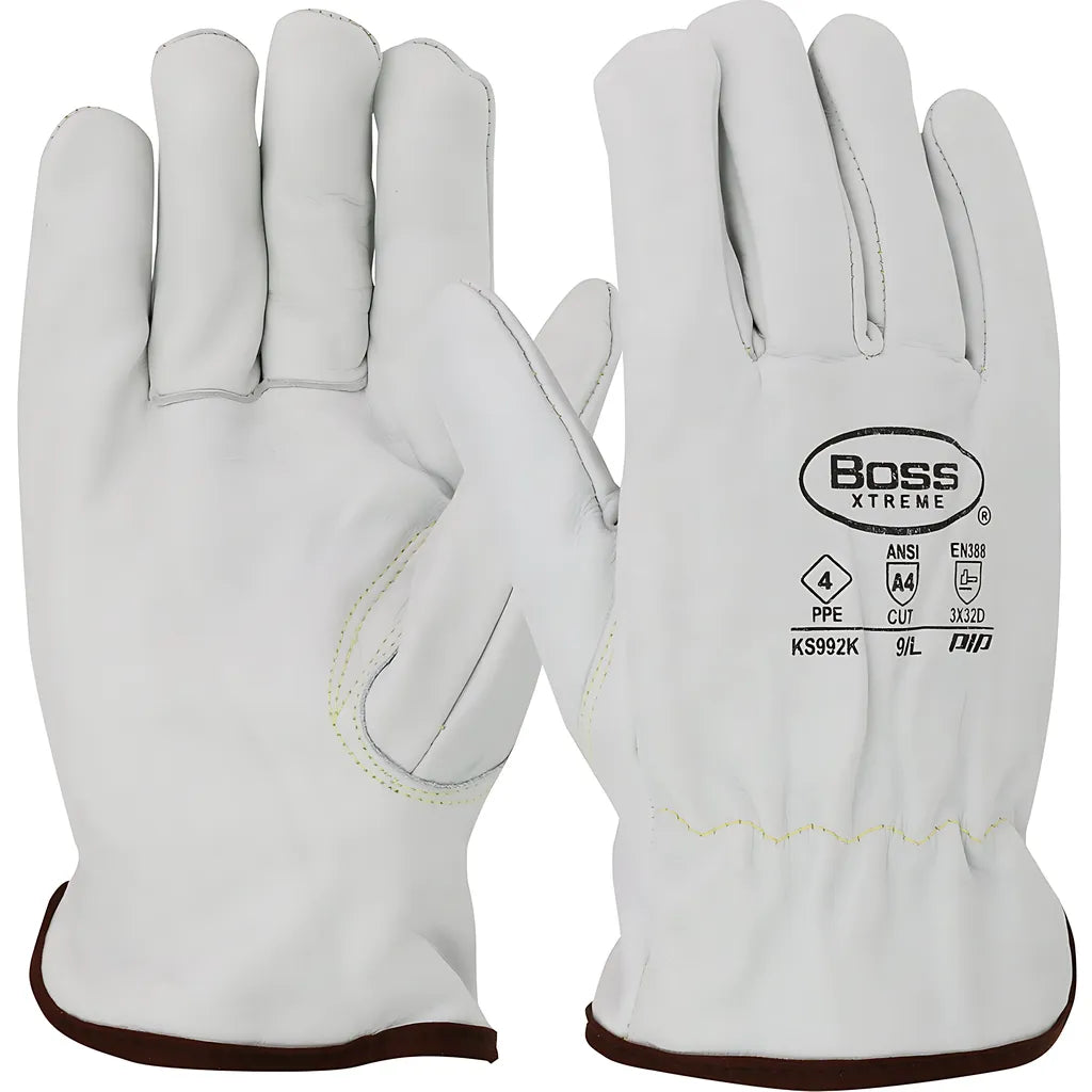 West Chester Ks992K/2Xl Ar Top Grain Cowhide Leather Drivers Glove With Para-Aramid Lining - Keystone Thumb KS992K2XL-24021