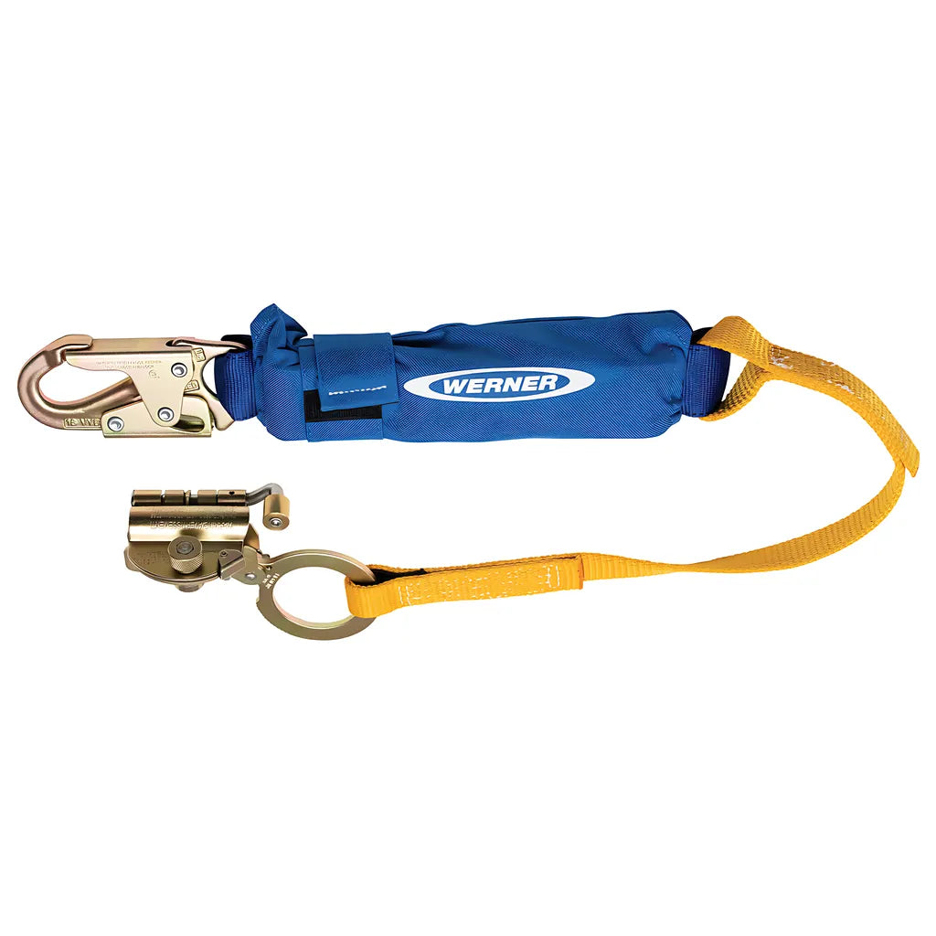 L250001 Steel Trailing Rope Grab With 3Ft Shock Absorbing Lanyard L250001-2162