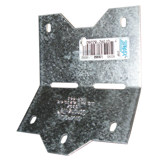 Ls 3-3/8 In. 18-Gauge Zmax® Galvanized Adjustable L Angle-LS30Z-SP6967-7453