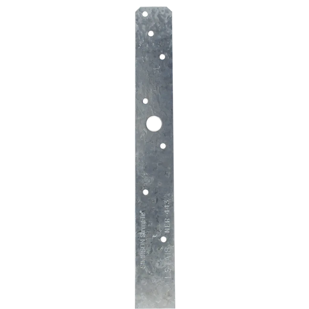 Lsta 1-1/4 In. X 18 In. 20-Gauge Galvanized Strap Tie (Pack Of 50)-LSTA18-SP1302-1469