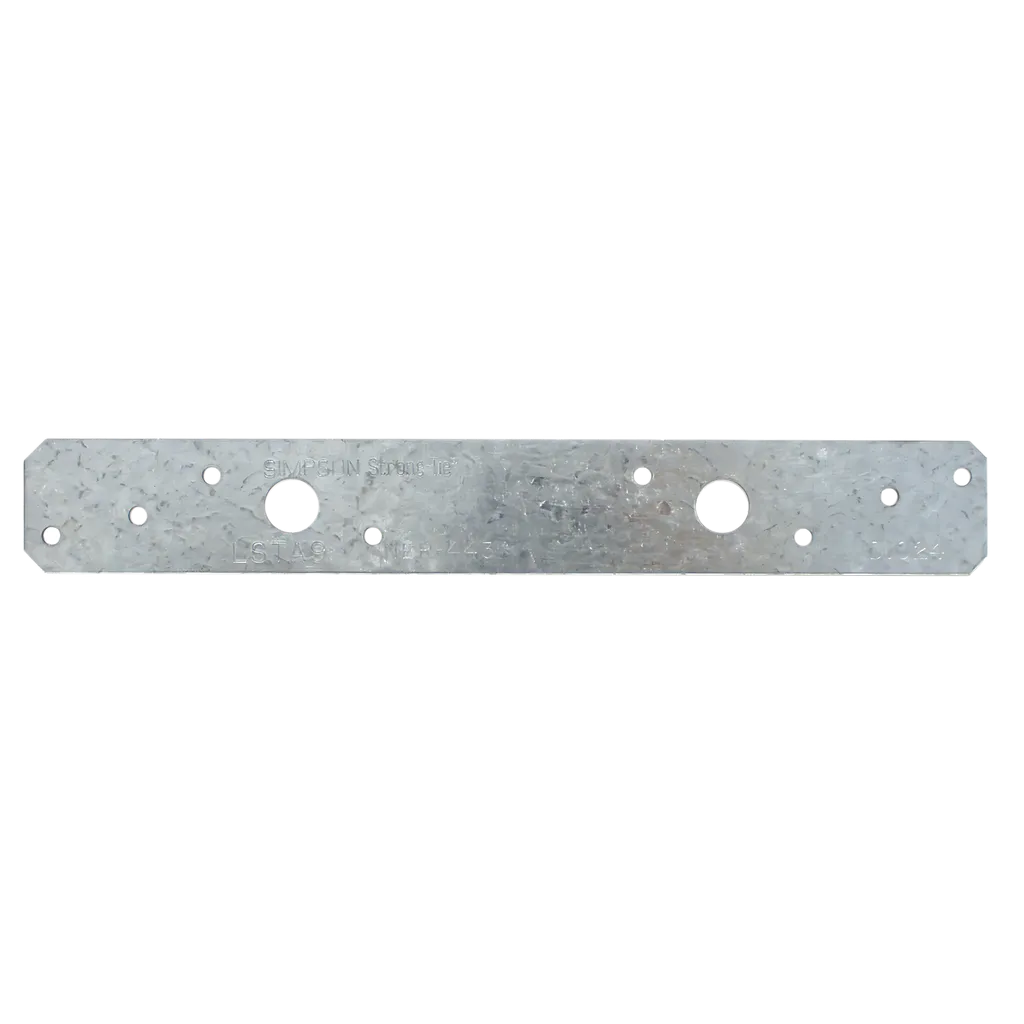 Lsta 1-1/4 In. X 9 In. 20-Gauge Galvanized Strap Tie (Pack Of 50)-LSTA9-SP8051-8584