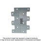 Ltp 3 In. X 4-1/4 In. Zmax® Galvanized Lateral Tie Plate (Pack Of 200)-LTP4Z-SP429-549