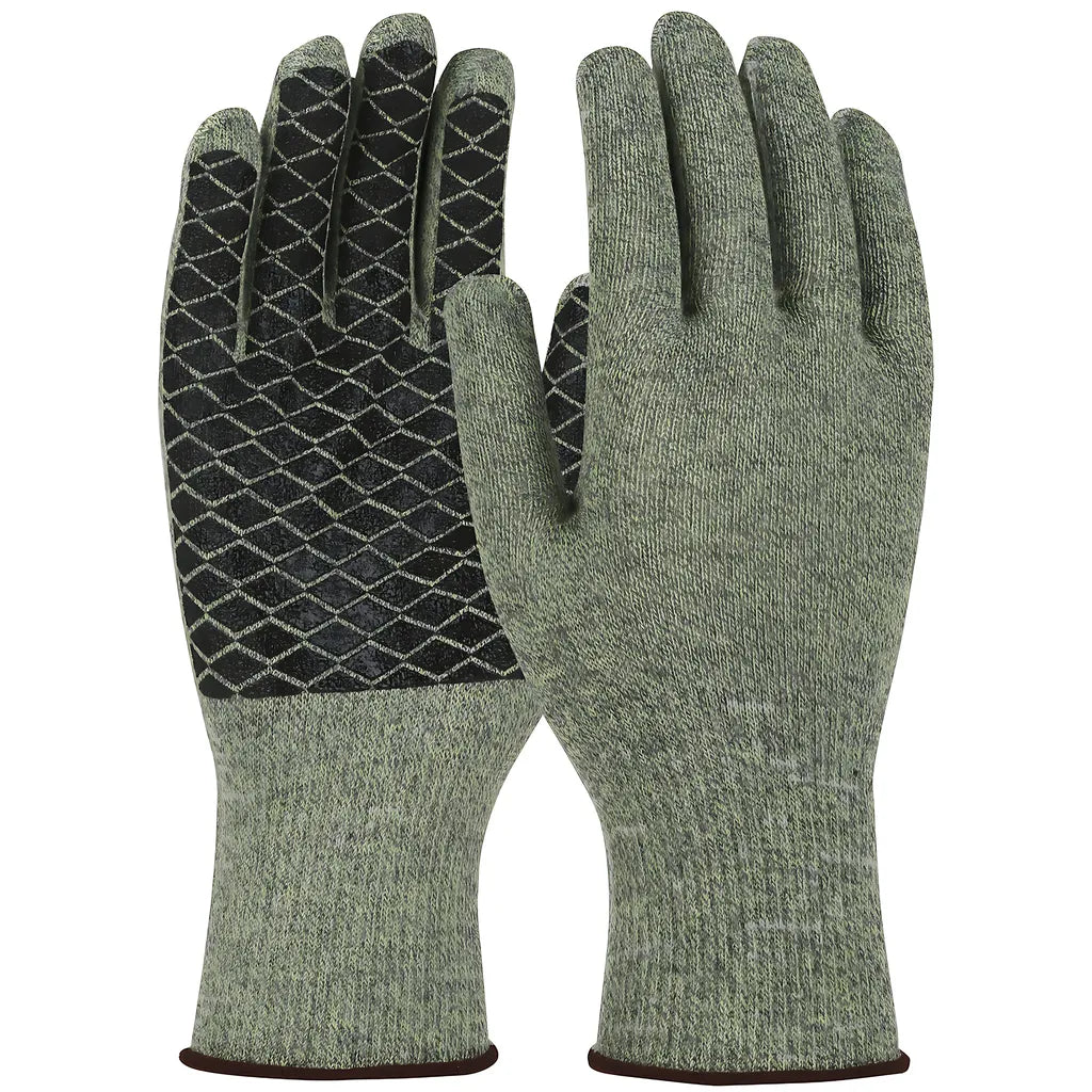 Wpp M530-Pcx1-L Seamless Knit Ata / Elastane Blended Glove With Pvc Patterned Grip On Palm M530-PCX1-L-24098