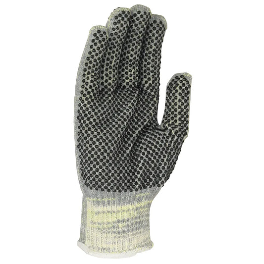 Wpp Mata10-Gy-Pd2-L Seamless Knit Ata Blended Glove With Double-Sided Pvc Dot Grip MATA10-GY-PD2-L-24106