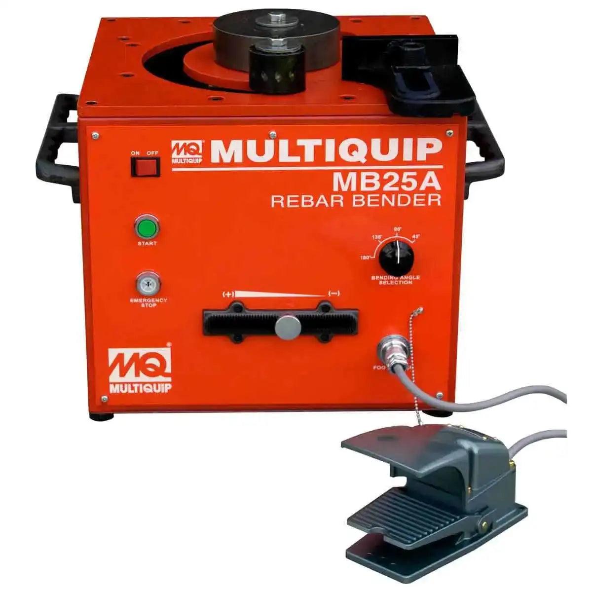 Multiquip MB25A Bench-Type Rebar Bender, 1 in Grade 60