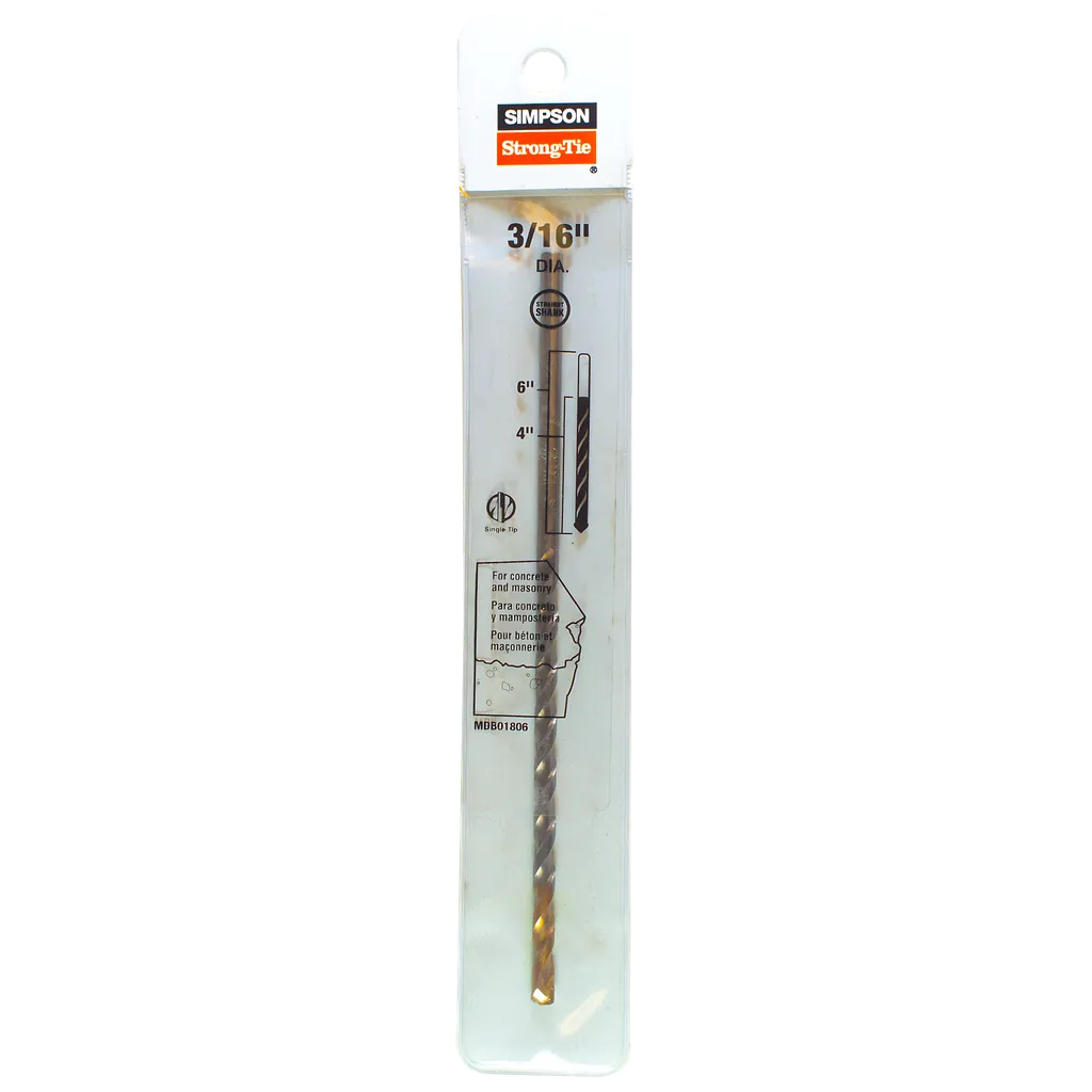 3/16 In. X 6 In. Straight Shank Drill Bit (Pack Of 300)-MDB01806-SP5214-5592