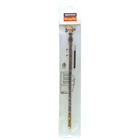 3/16 In. X 6 In. Straight Shank Drill Bit (Pack Of 300)-MDB01806-SP5214-5592
