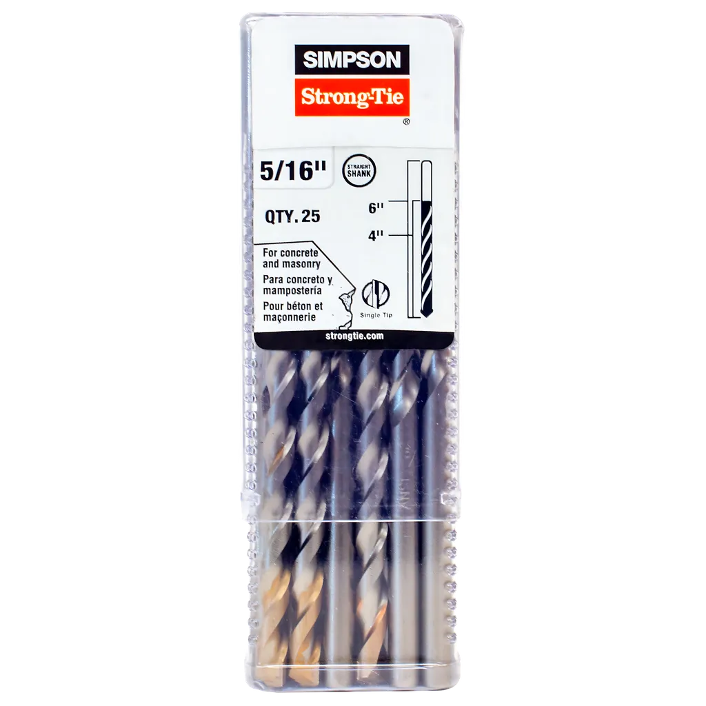 5/16 In. X 6 In. Straight Shank Bit (25-Qty)-MDB03106-R25-SP7161-7653