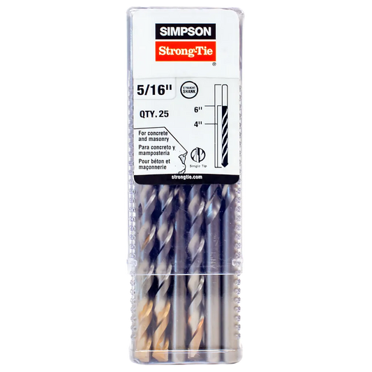 5/16 In. X 6 In. Straight Shank Bit (25-Qty)-MDB03106-R25-SP7161-7653